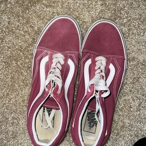 Vans light maroon-ish shoes